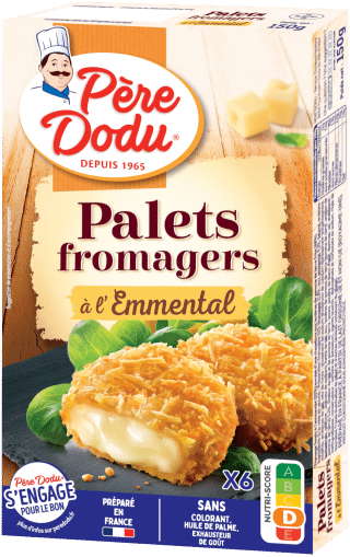 Packshot Palets Fromagers à l'emmental Père Dodu